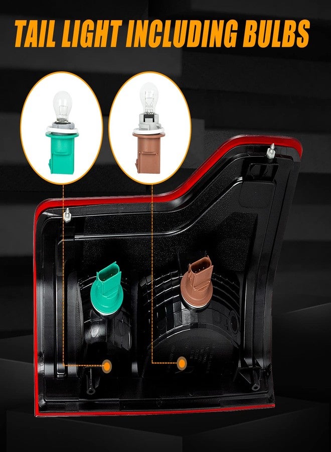 RANSOTO F150 Tail Light Compatible With Ford F-150 2015 2016 2017 Right Passenger Side Rear Brake Lights Tail Lamps With Bulbs Repalce FL3Z13404A, FO2801239 - Image 3